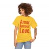Amor Amour Love telmyfriends Unisex Heavy Cotton Tee - Image 15