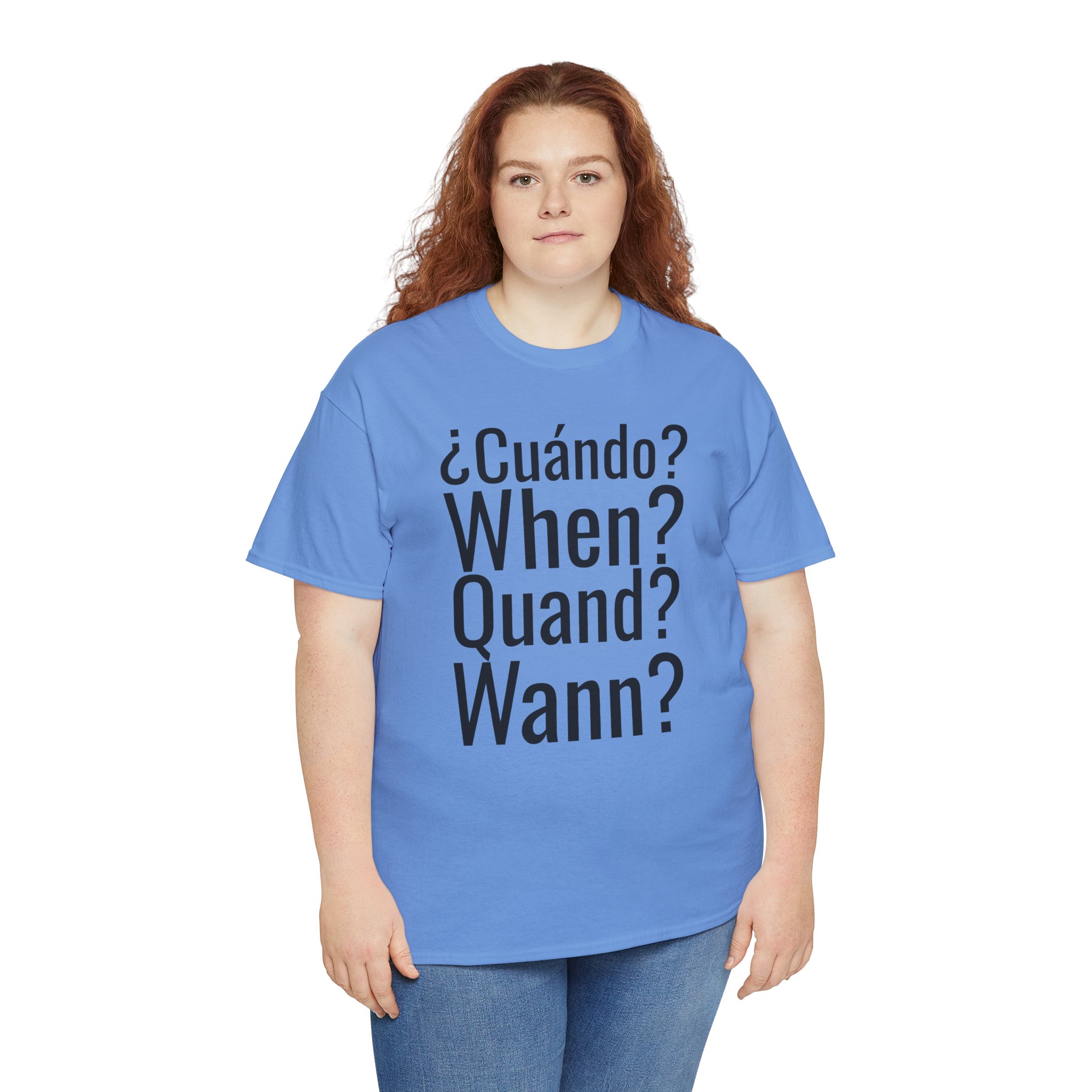 ¿Cuándo? telmyfriends Unisex Heavy Cotton Tee - Image 127