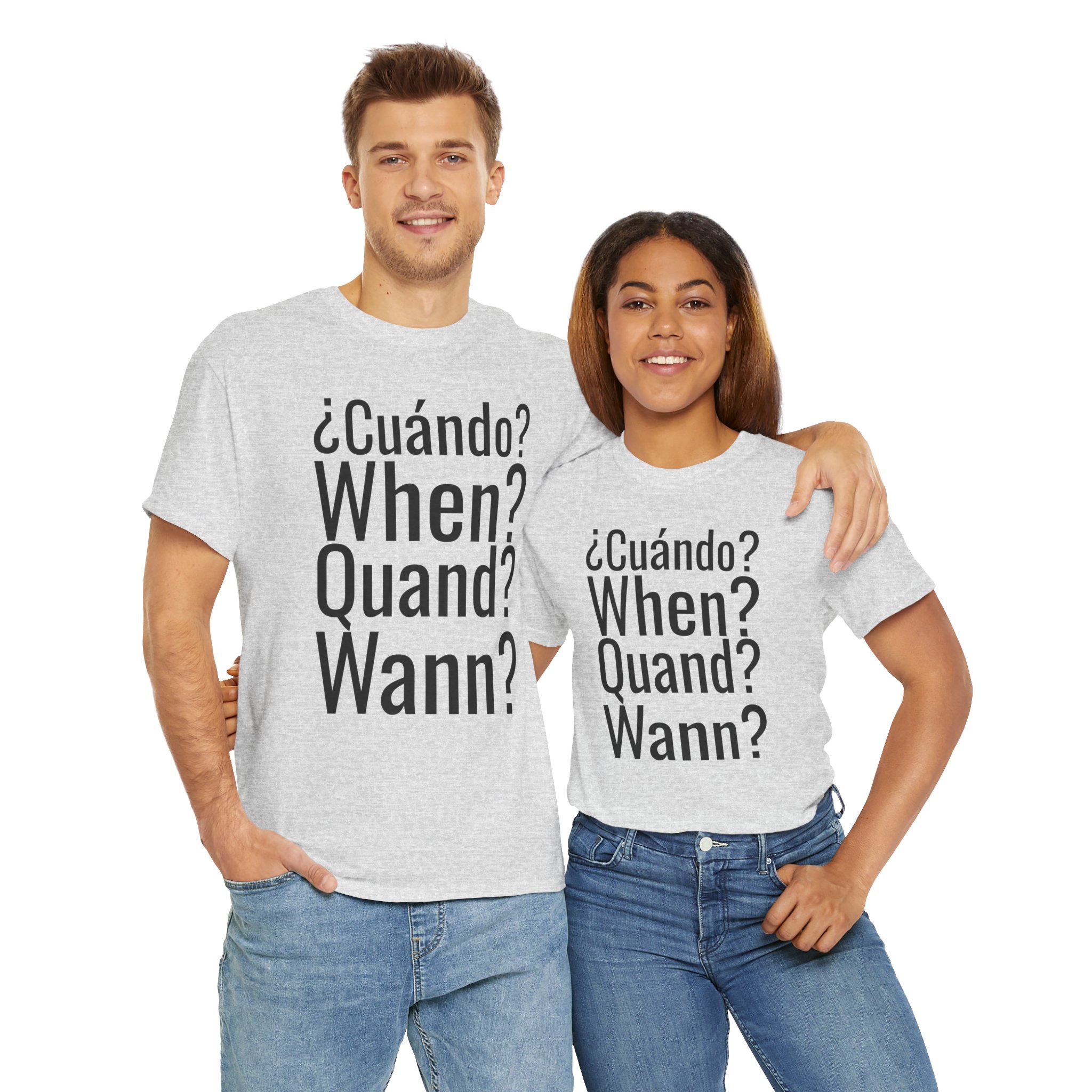 ¿Cuándo? telmyfriends Unisex Heavy Cotton Tee - Image 22