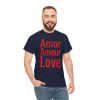 Amor Amour Love telmyfriends Unisex Heavy Cotton Tee - Image 77
