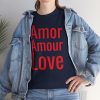 Amor Amour Love telmyfriends Unisex Heavy Cotton Tee - Image 81