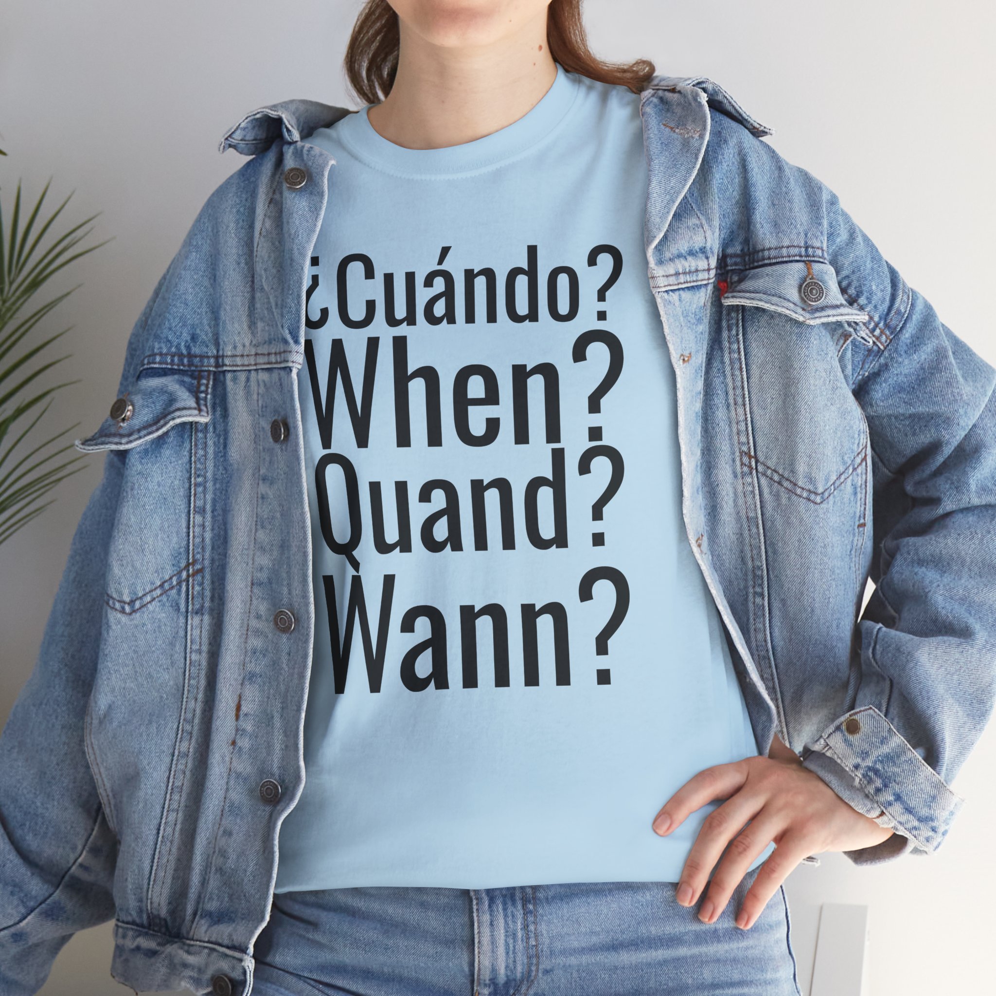 ¿Cuándo? telmyfriends Unisex Heavy Cotton Tee - Image 117