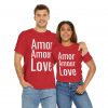 Amor Amour Love telmyfriends Unisex Heavy Cotton Tee - Image 118