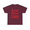 Amor Amour Love telmyfriends Unisex Heavy Cotton Tee - Image 61