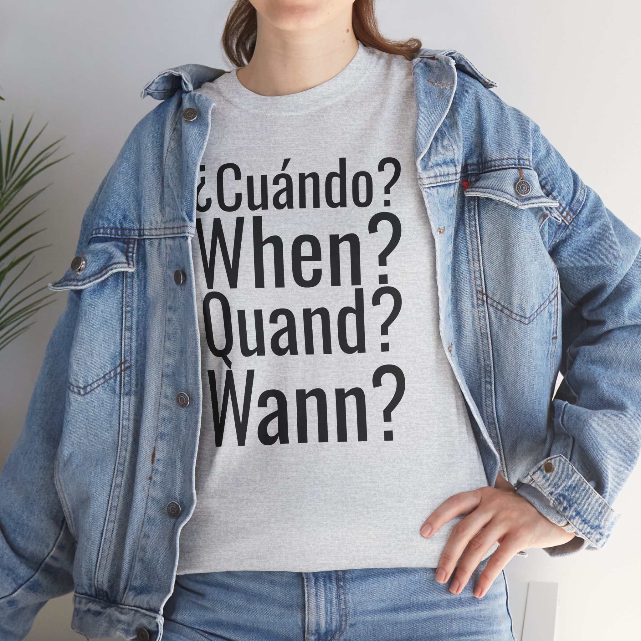 ¿Cuándo? telmyfriends Unisex Heavy Cotton Tee - Image 21
