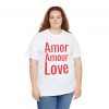 Amor Amour Love telmyfriends Unisex Heavy Cotton Tee - Image 139
