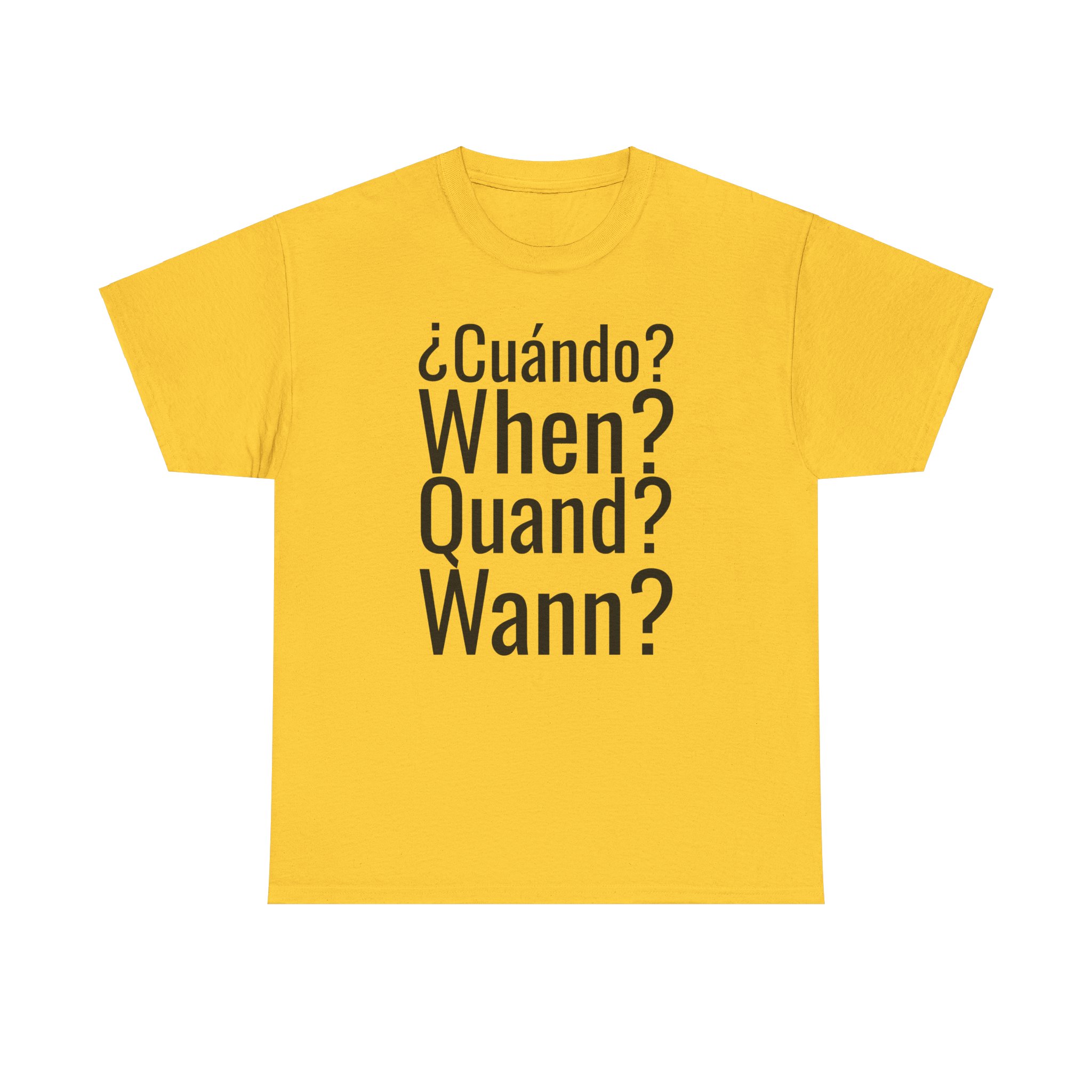 ¿Cuándo? telmyfriends Unisex Heavy Cotton Tee - Image 49