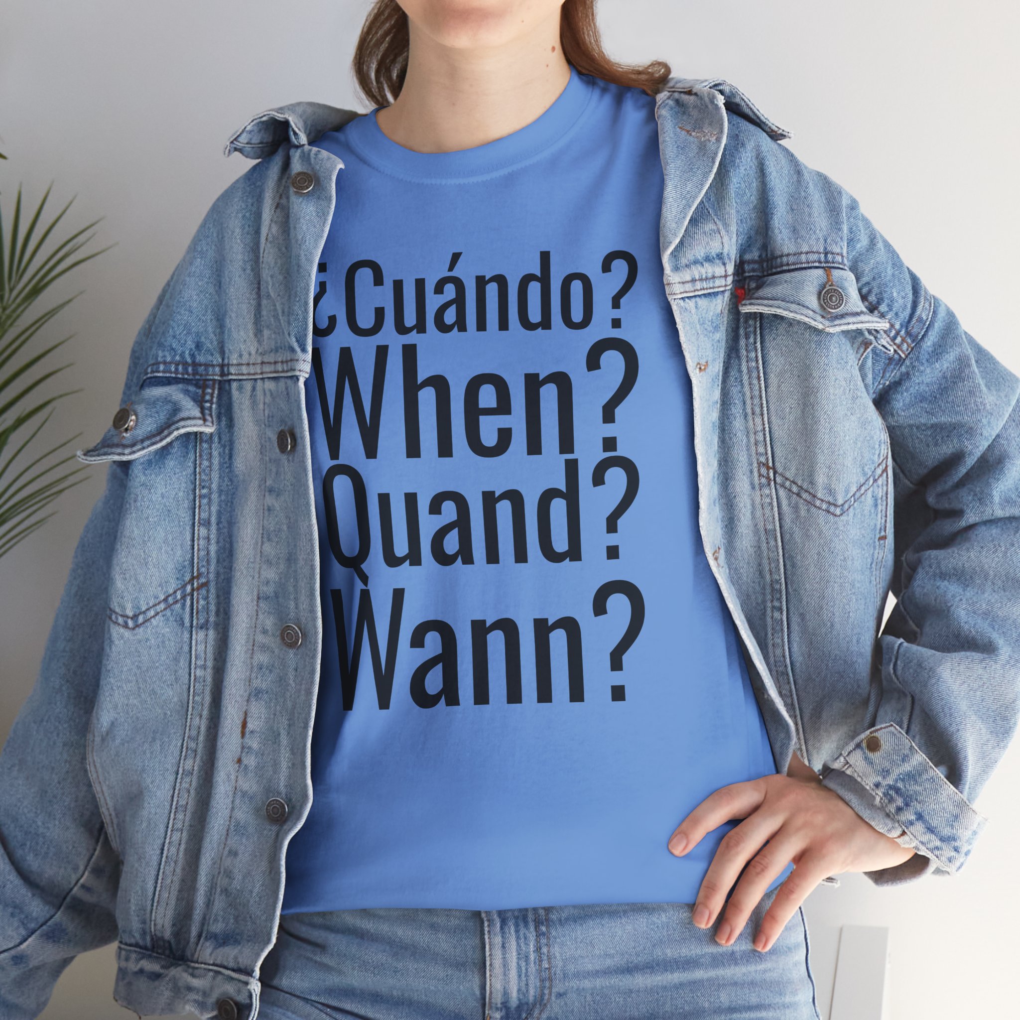 ¿Cuándo? telmyfriends Unisex Heavy Cotton Tee - Image 129