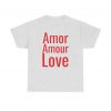 Amor Amour Love telmyfriends Unisex Heavy Cotton Tee