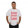 Amor Amour Love telmyfriends Unisex Heavy Cotton Tee - Image 8