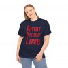 Amor Amour Love telmyfriends Unisex Heavy Cotton Tee - Image 76