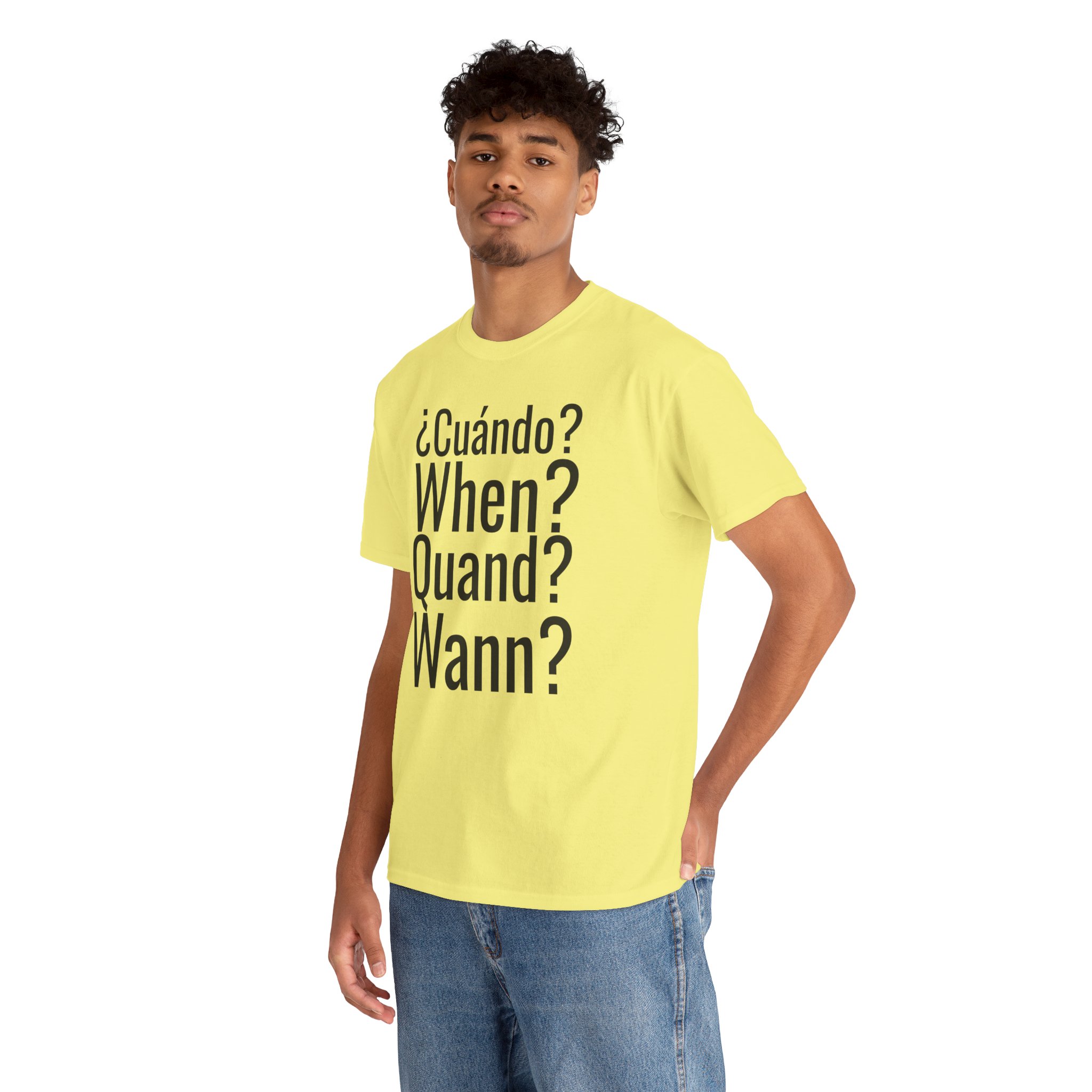 ¿Cuándo? telmyfriends Unisex Heavy Cotton Tee - Image 42