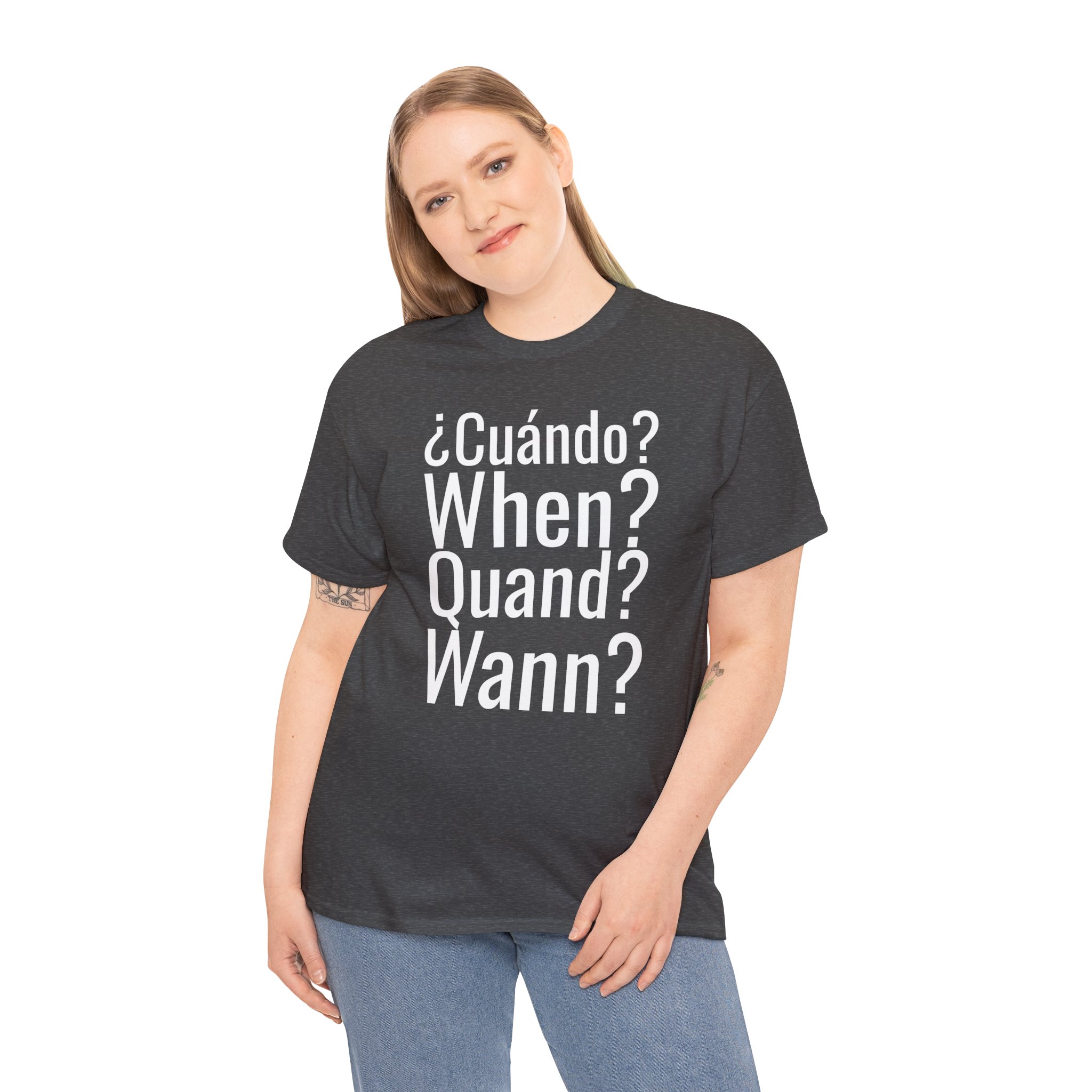 ¿Cuándo? telmyfriends Unisex Heavy Cotton Tee - Image 100