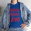 Amor Amour Love telmyfriends Unisex Heavy Cotton Tee - Image 129