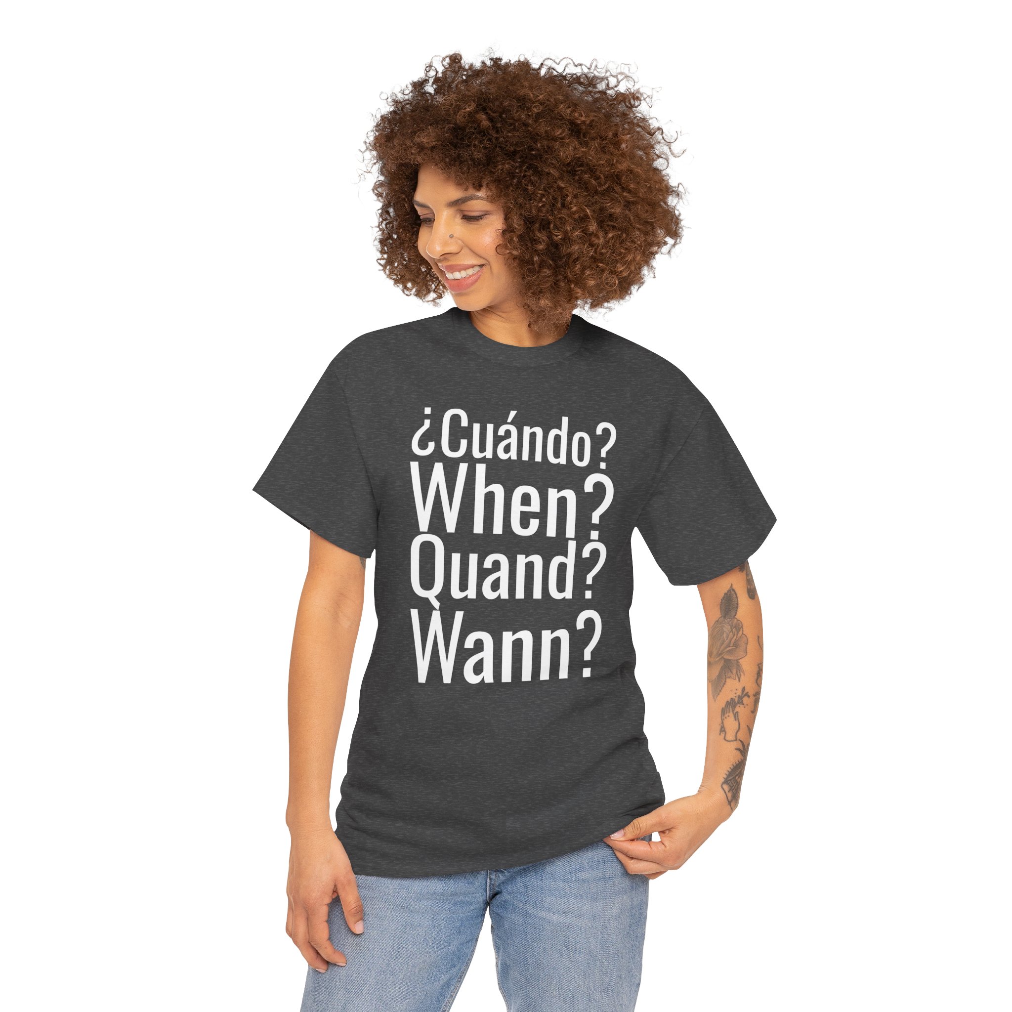 ¿Cuándo? telmyfriends Unisex Heavy Cotton Tee - Image 99