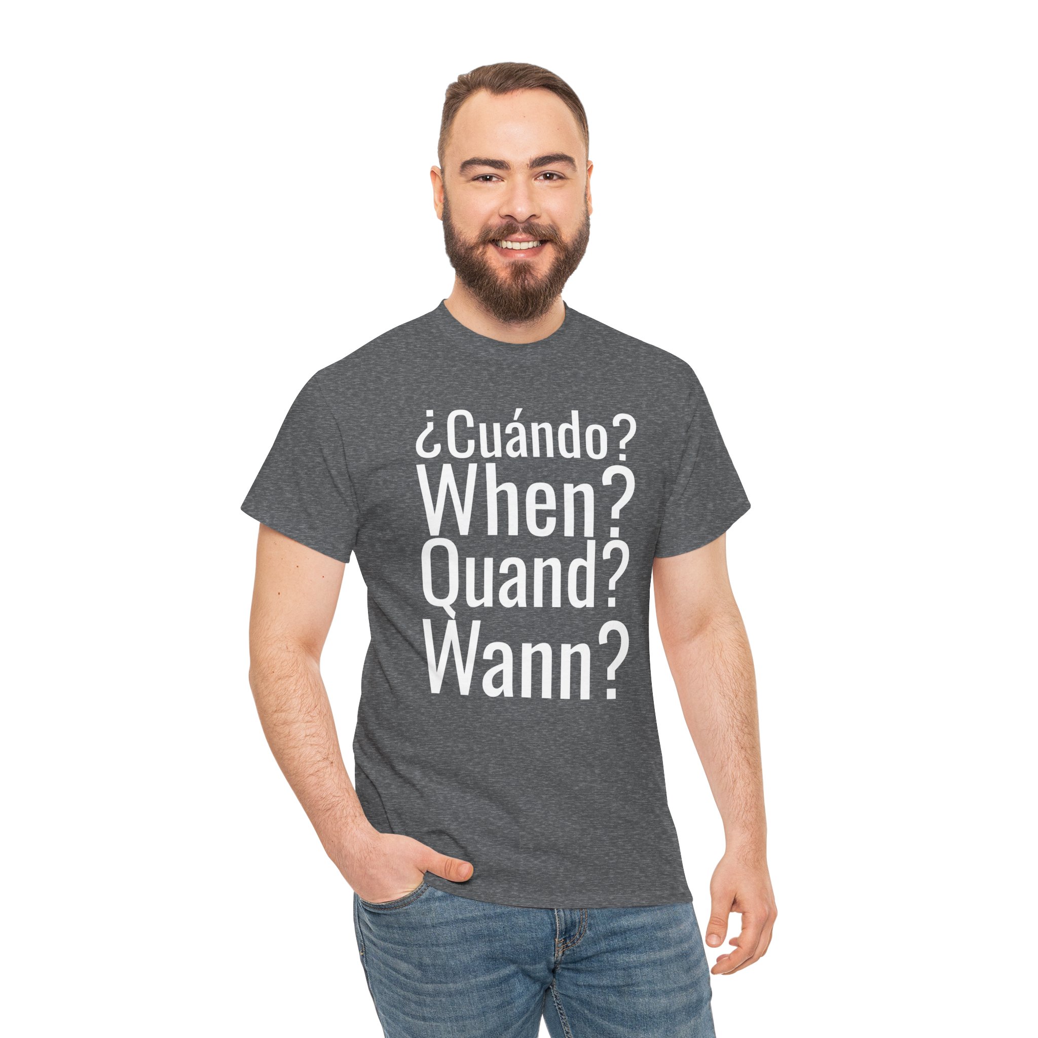 ¿Cuándo? telmyfriends Unisex Heavy Cotton Tee - Image 77