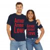 Amor Amour Love telmyfriends Unisex Heavy Cotton Tee - Image 82