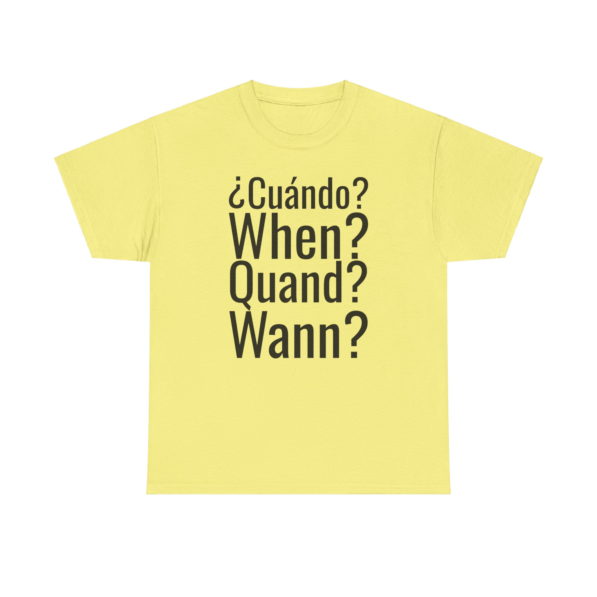 ¿Cuándo? telmyfriends Unisex Heavy Cotton Tee - Image 37