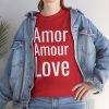Amor Amour Love telmyfriends Unisex Heavy Cotton Tee - Image 117