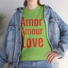 Amor Amour Love telmyfriends Unisex Heavy Cotton Tee - Image 177