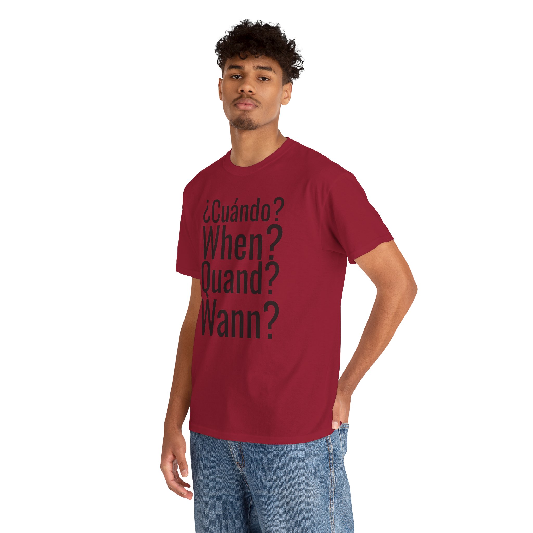 ¿Cuándo? telmyfriends Unisex Heavy Cotton Tee - Image 174