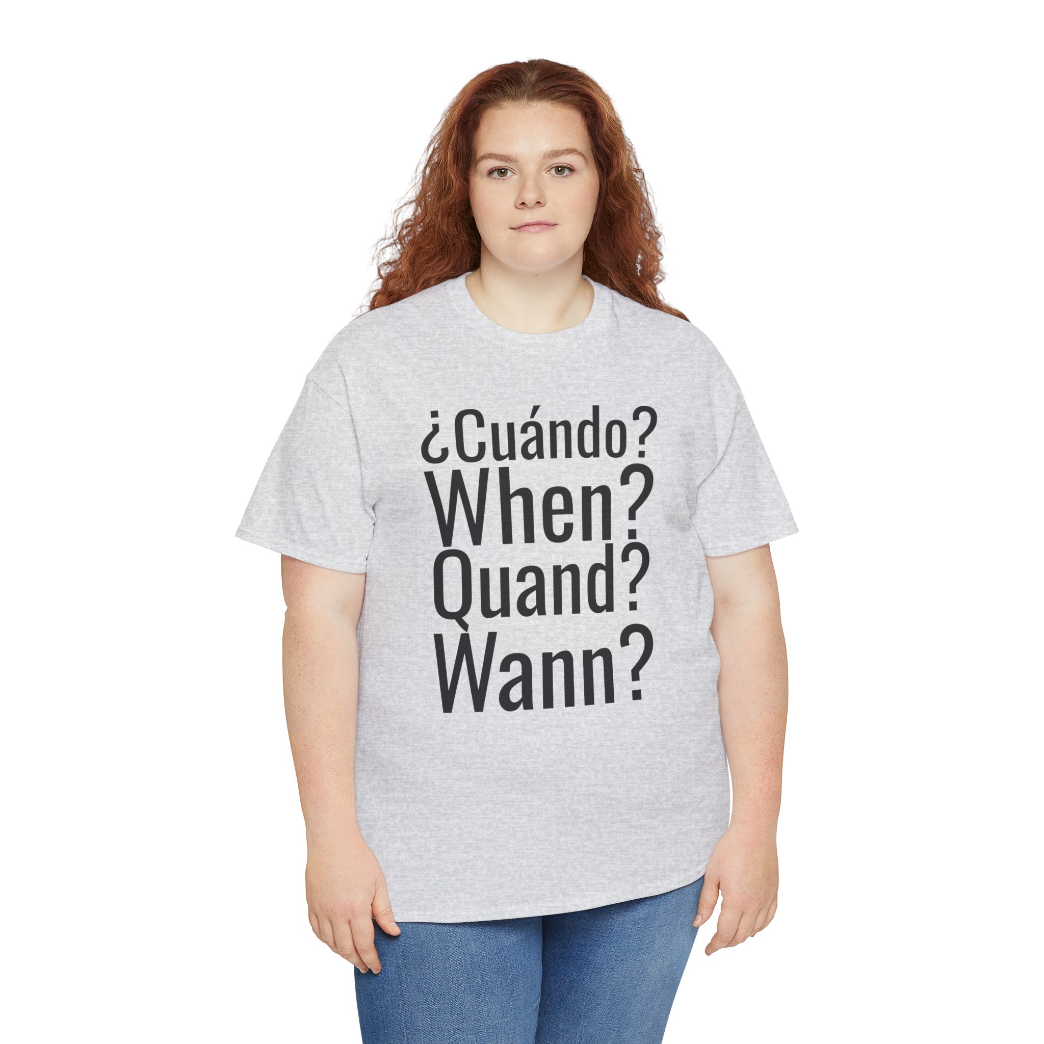 ¿Cuándo? telmyfriends Unisex Heavy Cotton Tee - Image 19