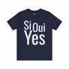 Si Oui Yes T-Shirt | Multilingual Bilingual Graphic Tee | telmyfriends - Image 6