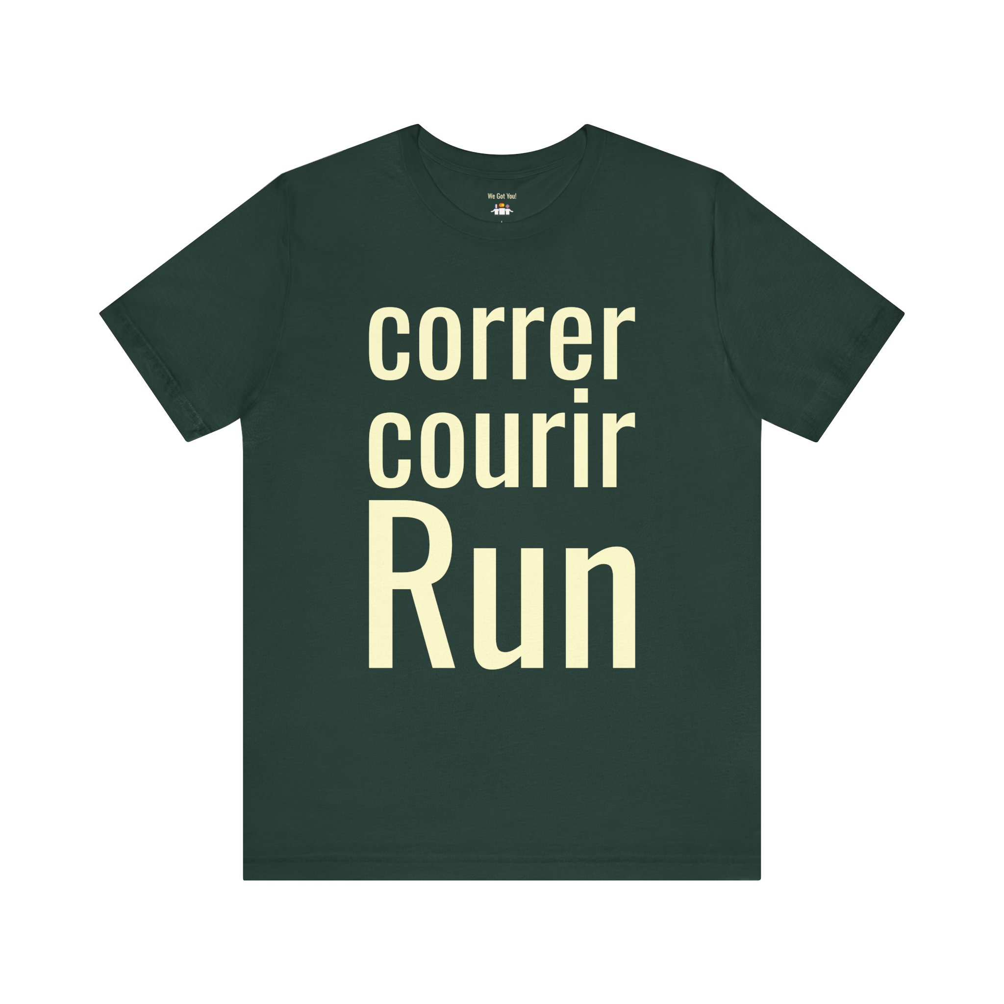 Run Correr Courir T-Shirt | Multilingual Running Shirt | telmyfriends - Image 5