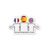 Die-Cut Magnet - telmyfriends Logo (French, Spanish, UK)