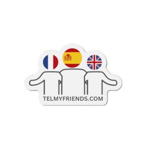 Die-Cut Magnet - telmyfriends Logo (French, Spanish, UK)