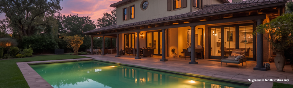 Luxury villa hero image