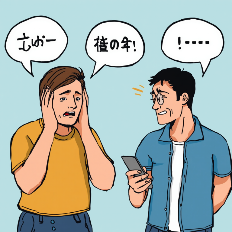 Language confusion cartoon