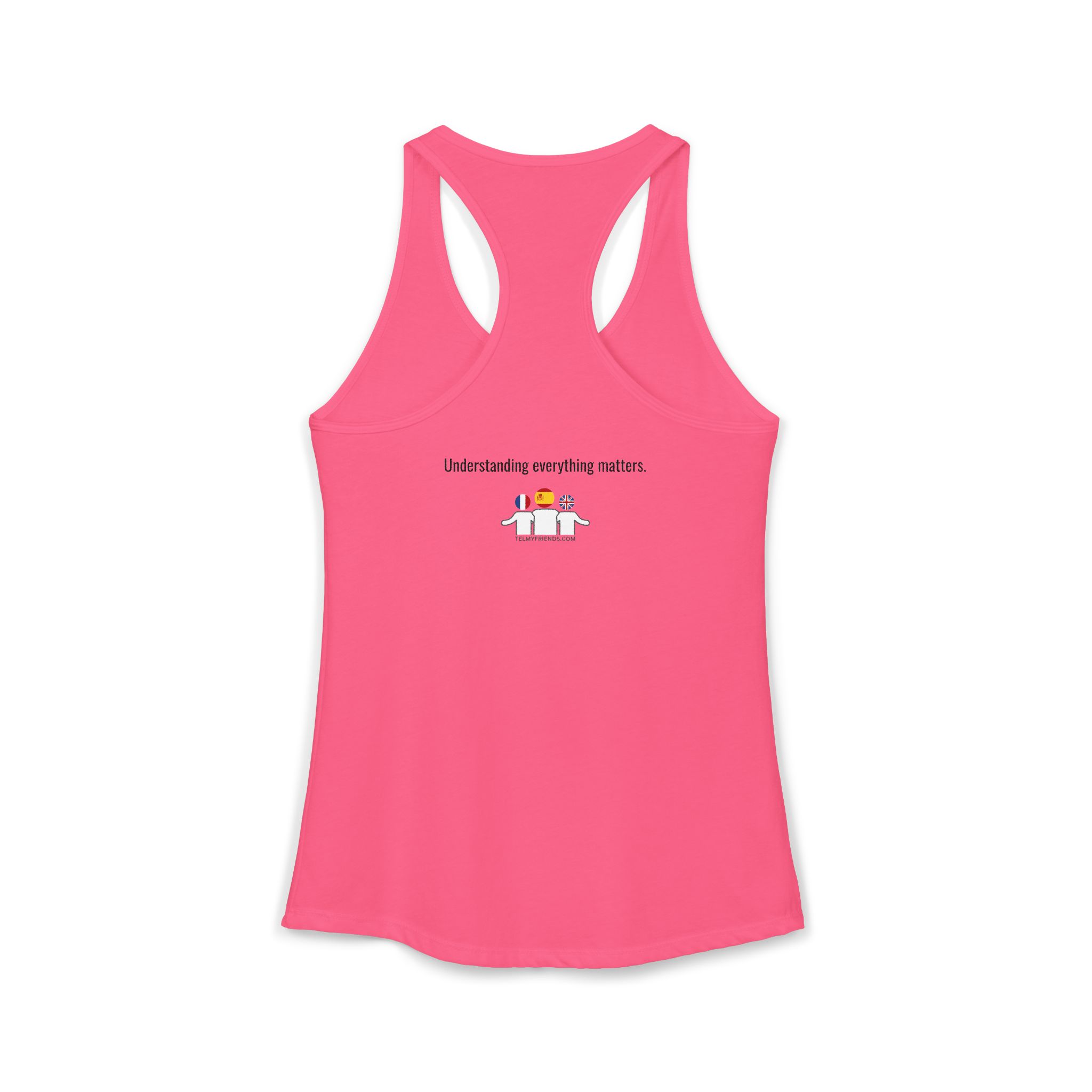 Women's Racerback Tank - "One Vino Blanco Please" Funny Spanglish Wine Tank | telmyfriends - Image 10