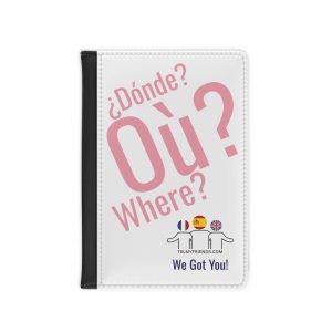 Where Passport Holder Pink | Multilingual Travel Accessory | telmyfriends