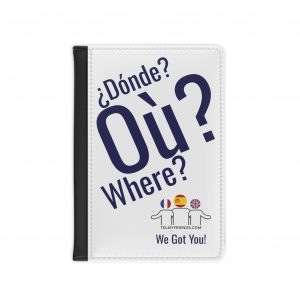 Where Passport Holder Blue | Multilingual Travel Accessory | telmyfriends