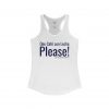 Café con Leche Please! | Racerback Tank | Funny Spanglish Women’s Top
