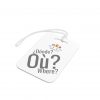 Where Luggage Tag Grey | Multilingual Travel Gift | telmyfriends