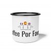 Coffee Por Favor Enamel Mug | Funny Bilingual Coffee Mug | telmyfriends