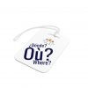 Where Luggage Tag Blue | Multilingual Travel Gift | telmyfriends