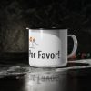 Coffee Por Favor Enamel Mug | Funny Bilingual Coffee Mug | telmyfriends - Image 5