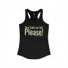One Café au Lait Please! | Fun Franglais Coffee Racerback Tank | telmyfriends - Image 6