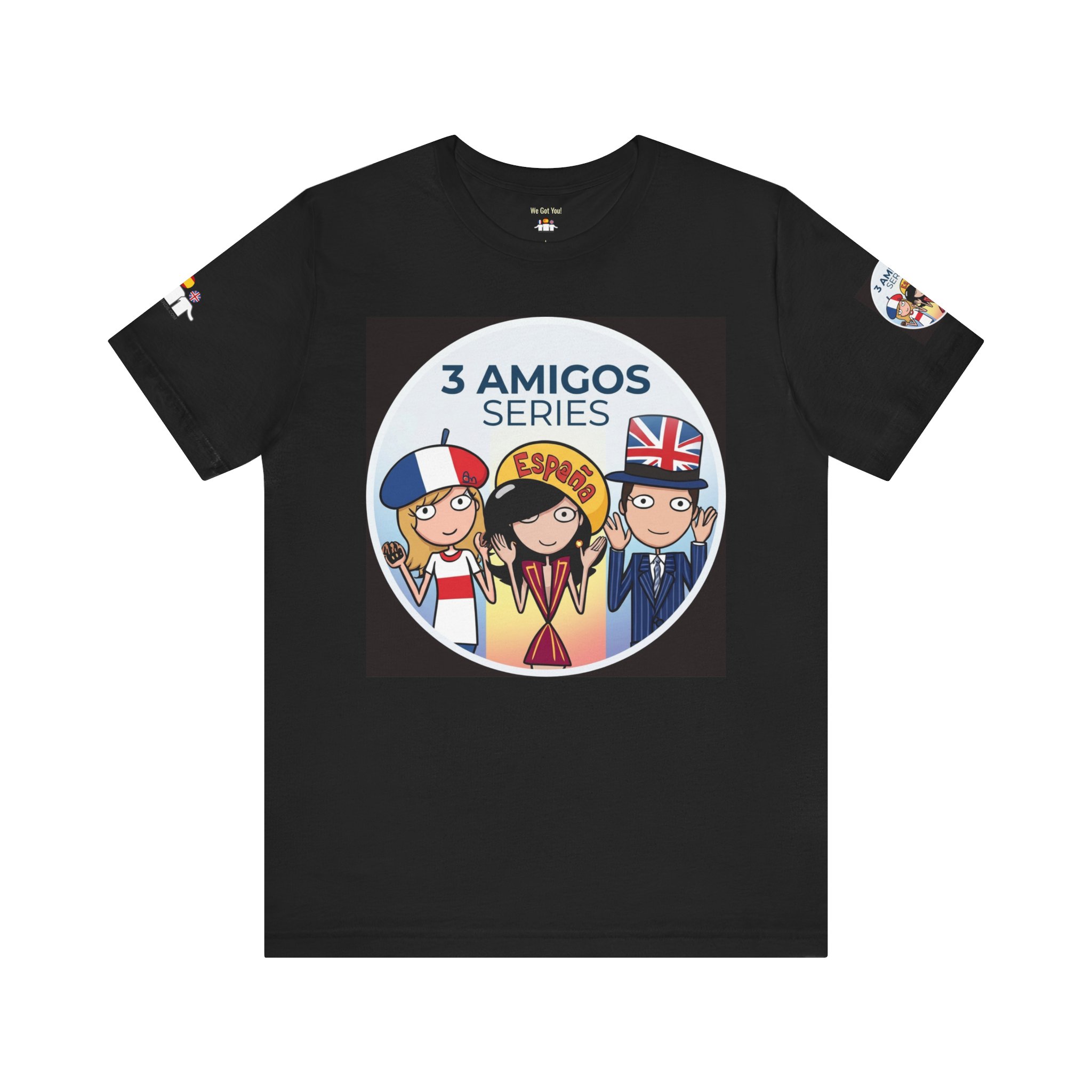 3 Amigos Series T-Shirt | Official Cartoon Series Merch | telmyfriends - Image 4