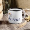 Coffee Por Favor! | Funny Spanglish Enamel Coffee Mug | telmyfriends - Image 2