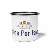 Coffee Por Favor! | Funny Spanglish Enamel Coffee Mug | telmyfriends