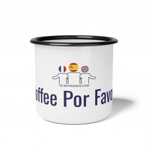 Coffee Por Favor! | Funny Spanglish Enamel Coffee Mug | telmyfriends