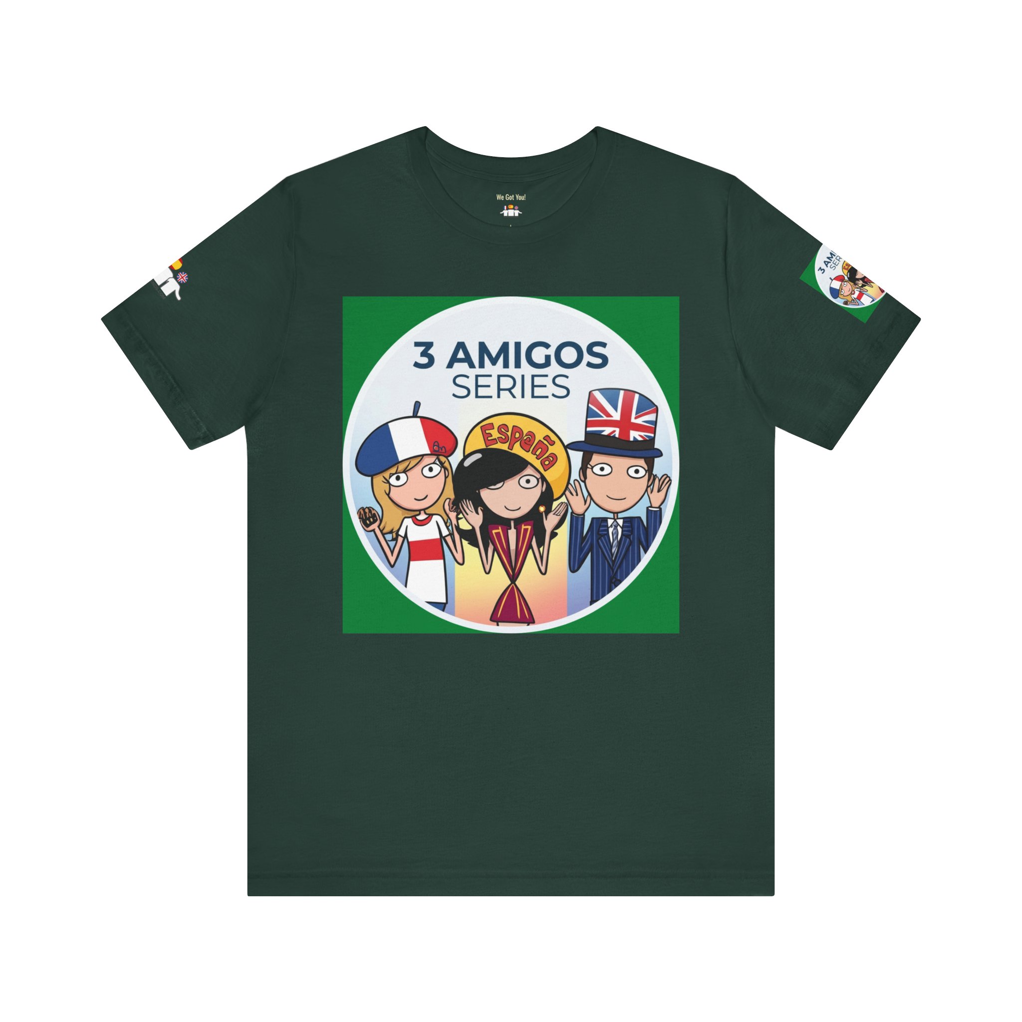 3 Amigos Series T-Shirt | Official Cartoon Series Merch | telmyfriends - Image 5
