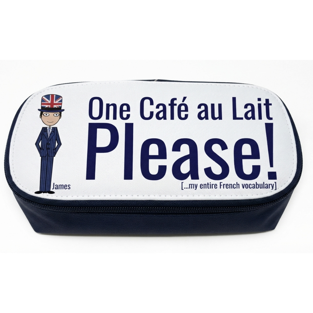 James One Café au Lait Please Case Front 3 Amigos Series telmyfriends