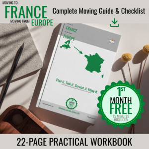 MOVING TO FRANCE FROM EUROPE COMPLETE WORKBOOK COVER 22p