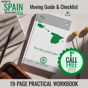 MOVING TO SPAIN FROM USA WORKBOOK COVER 19P