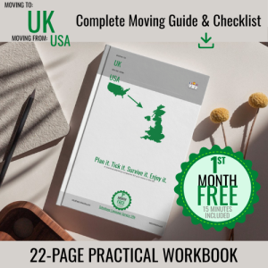MOVING TO UK FROM USA COMPLETE WORKBOOK COVER 22p